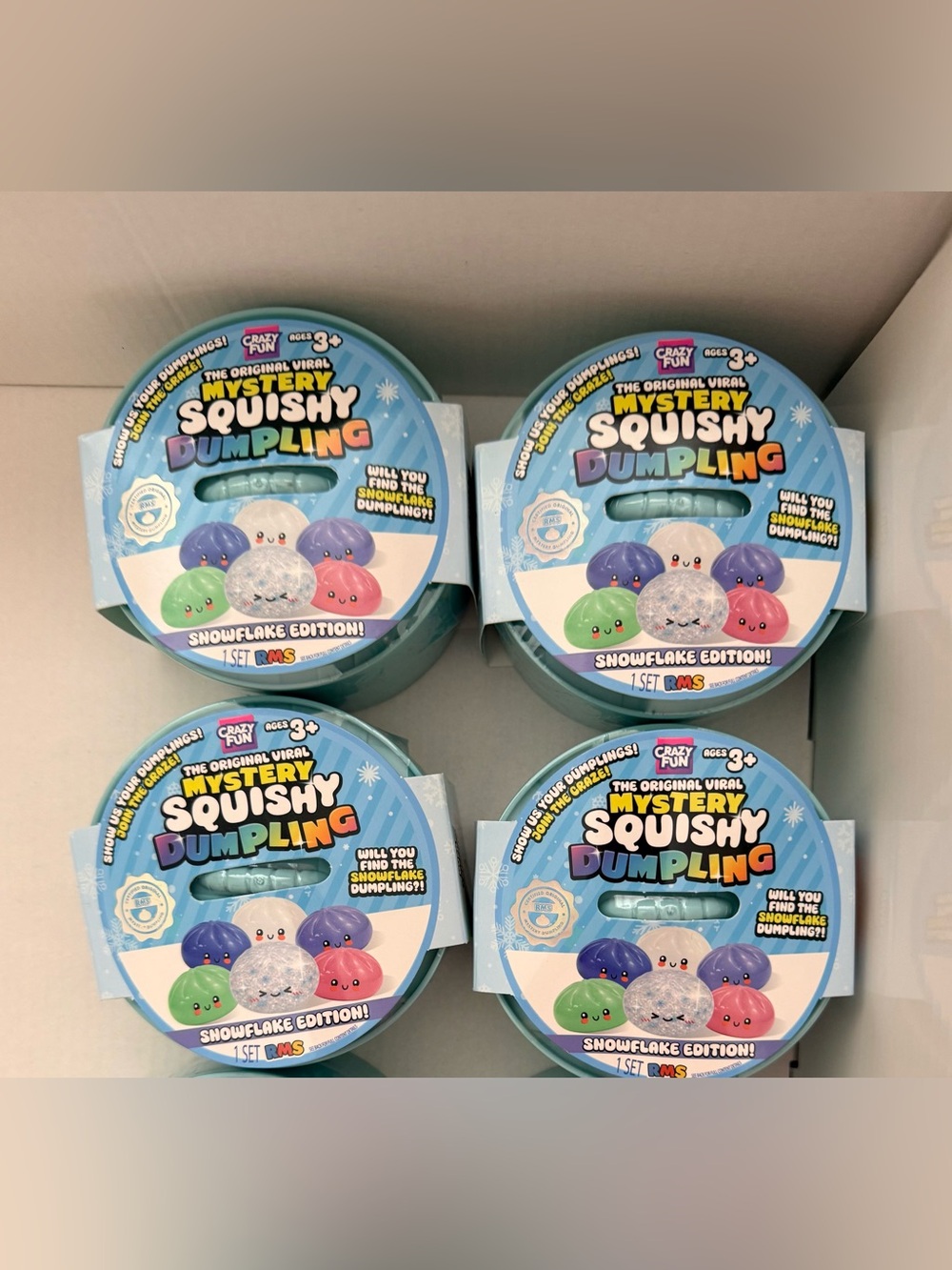 Crazy Fun Mystery Squishy Dumpling Snowflake Edition Hobby lobby crunch lot 4